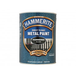 Direct to Rust Hammered Finish Metal Paint Black 5 Litre