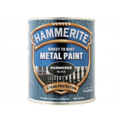 Direct to Rust Hammered Finish Metal Paint Black 750ml