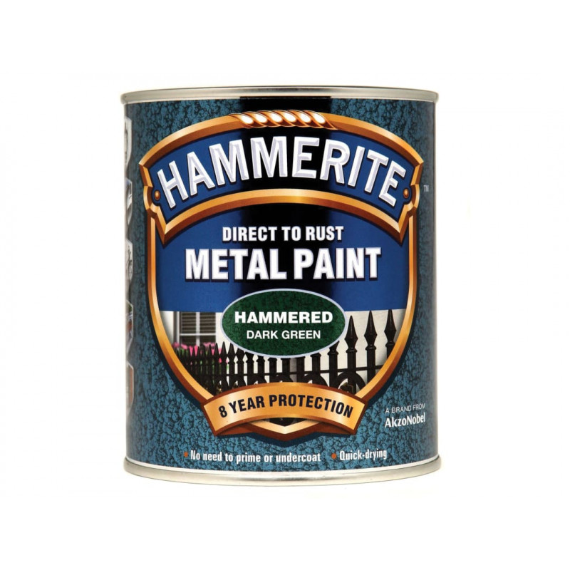 Direct to Rust Hammered Finish Metal Paint Dark Green 750ml Direct to Rust Hammered Finish Metal Paint Dark Green 750ml