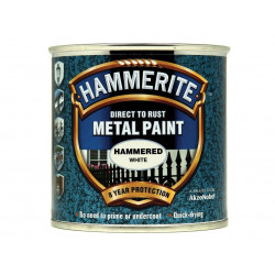 Direct to Rust Hammered Finish Metal Paint White 250ml
