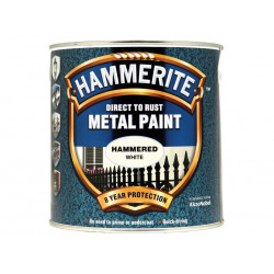 Direct to Rust Hammered Finish Metal Paint White 2.5 Litre