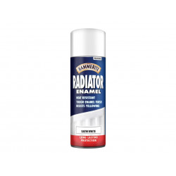 Radiator Enamel Aerosol Satin White 400ml