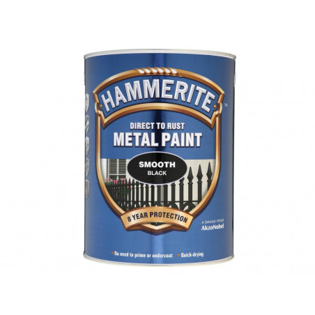 Direct to Rust Smooth Finish Metal Paint Black 5 Litre