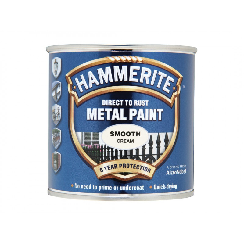 Direct to Rust Smooth Finish Metal Paint Cream 250ml Direct to Rust Smooth Finish Metal Paint Cream 250ml