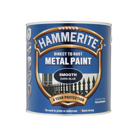 Direct to Rust Smooth Finish Metal Paint Dark Blue 2.5 Litre