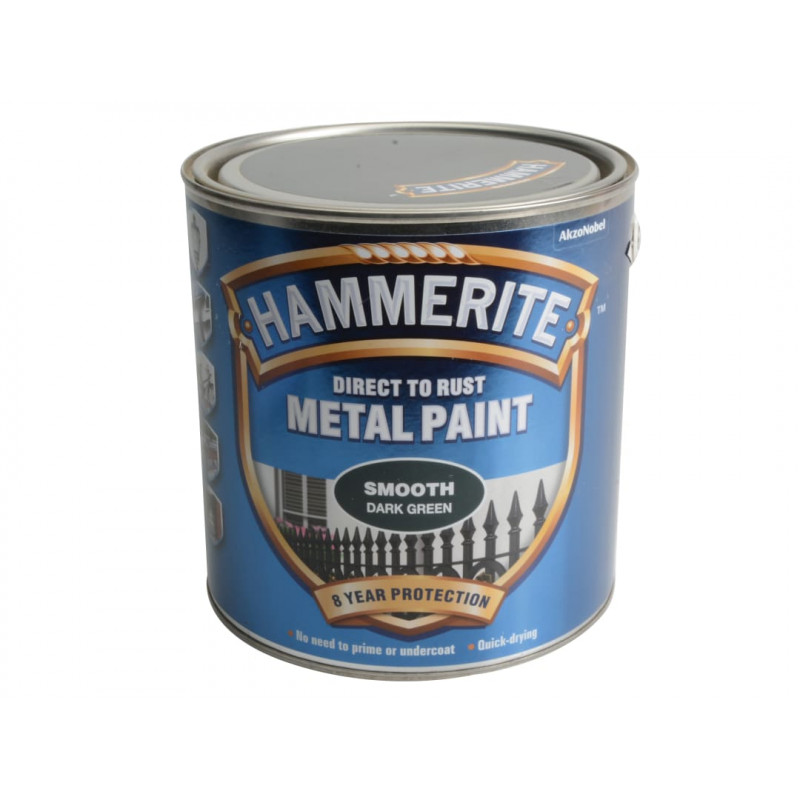 Direct to Rust Smooth Finish Metal Paint Dark Green 2.5 Litre Direct to Rust Smooth Finish Metal Paint Dark Green 2.5 Litre