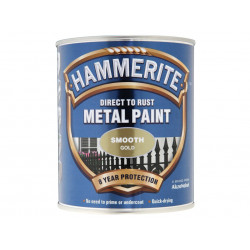Direct to Rust Smooth Finish Metal Paint Gold 750ml