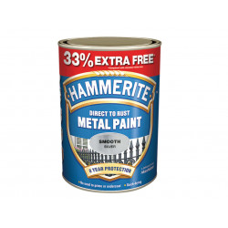 Direct to Rust Smooth Finish Metal Paint Silver 750ml + 33%