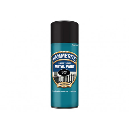 Direct to Rust Smooth Finish Aerosol Satin Black 400ml