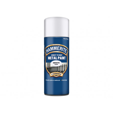 Direct to Rust Smooth Finish Aerosol Silver 400ml