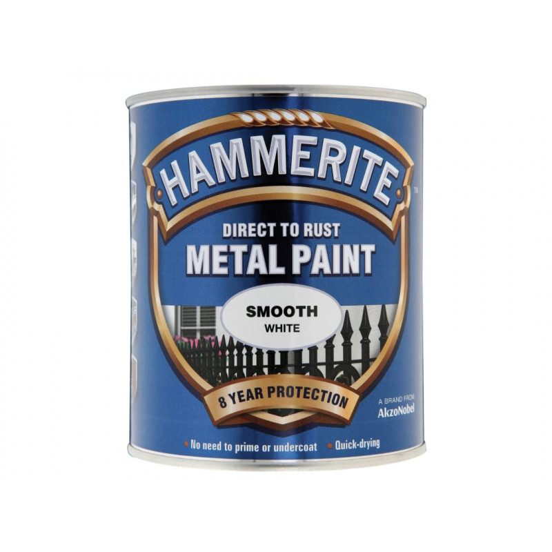 Direct to Rust Smooth Finish Metal Paint White 750ml