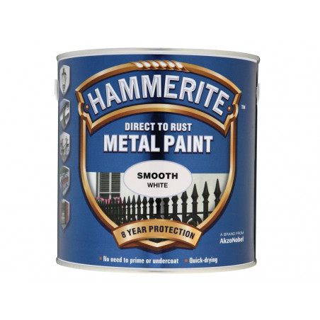 Direct to Rust Smooth Finish Metal Paint White 2.5 Litre