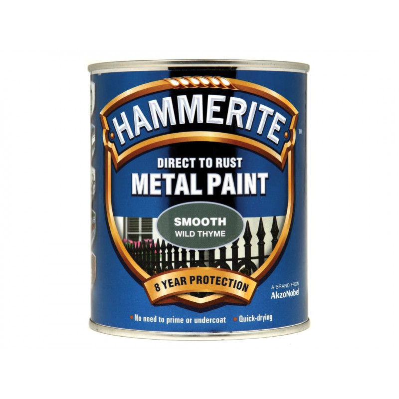 Direct to Rust Smooth Finish Metal Paint Wild Thyme 750ml Direct to Rust Smooth Finish Metal Paint Wild Thyme 750ml