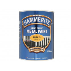 Direct to Rust Smooth Finish Metal Paint Yellow 5 Litre