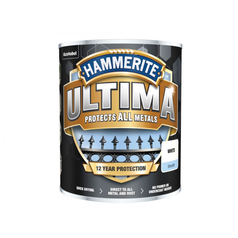Ultima Metal Paint Smooth White 750ml Ultima Metal Paint Smooth White 750ml