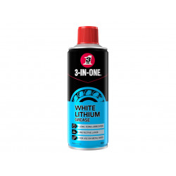 3-IN-ONE White Lithium Spray Grease 400ml