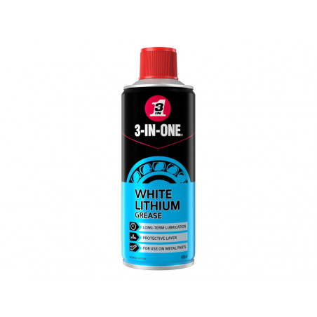 3-IN-ONE White Lithium Spray Grease 400ml