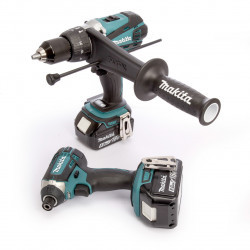 Makita DLX2145TJ LXT 18V Combi Drill & Impact Driver Twin Pack (2 × 5.0Ah Batteries)