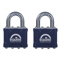 35T Stronglock Card (2) Padlocks 38mm Open Shackle Keyed