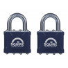 35T Stronglock Card (2) Padlocks 38mm Open Shackle Keyed