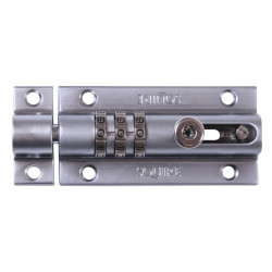 CombiBolt 3 Re-Codable Locking Bolt Chrome 92mm