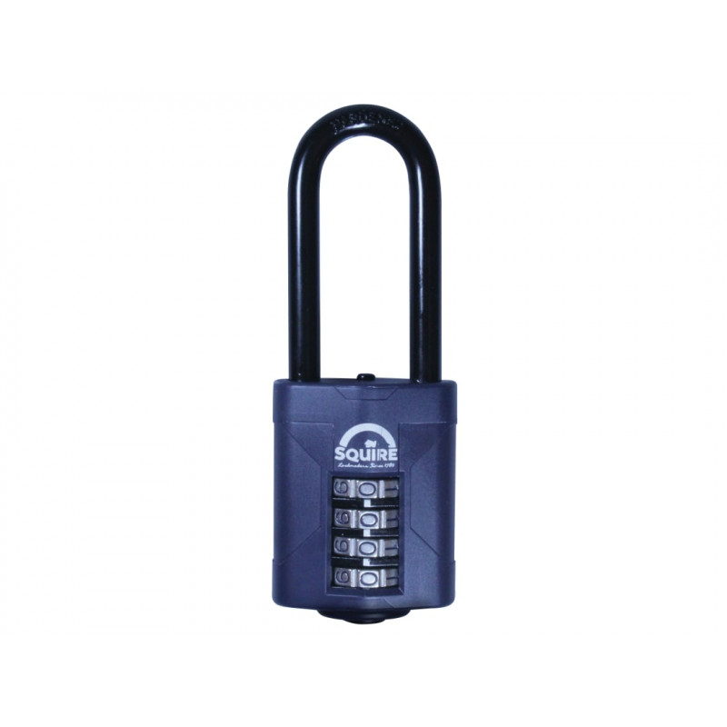 CP50/2.5 Combination Padlock 4-Wheel 50mm Extra Long Shackle 63.5mm Boxed