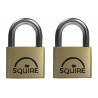 LN5T Lion Brass Padlocks 5-Pin 50mm Twin Pack