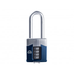 Warrior High-Security Long Shackle Combination Padlock 55mm
