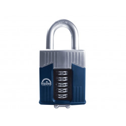 Warrior High-Security Open Shackle Combination Padlock 65mm
