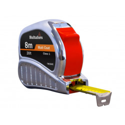 TM8ME Chrome Tri-Matic Pocket Tape 8m/26ft (Width 25mm)