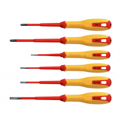 VDE Phillips & Slotted Screwdriver Set, 6 Piece
