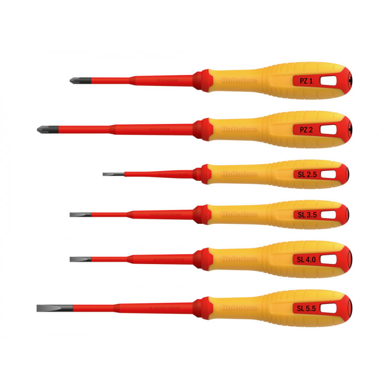 VDE Pozidriv & Slotted Screwdriver Set, 6 Piece VDE Pozidriv & Slotted Screwdriver Set, 6 Piece