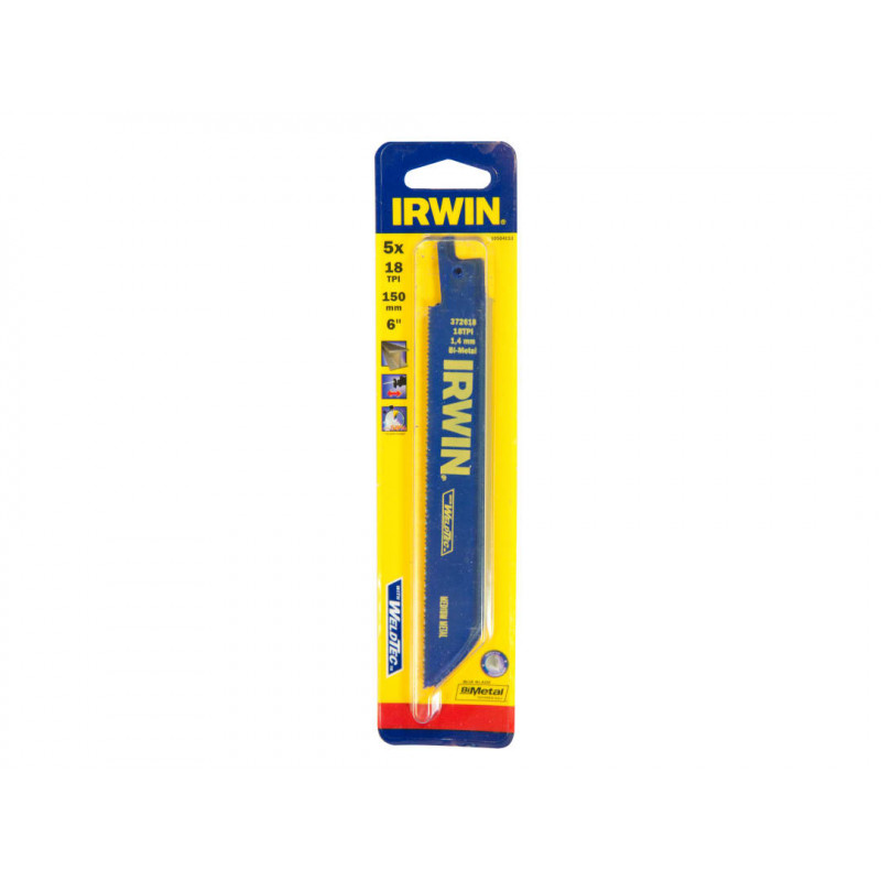 618R Sabre Saw Blade Metal Cutting 150mm 18 TPI Pack of 5 618R Sabre Saw Blade Metal Cutting 150mm 18 TPI Pack of 5