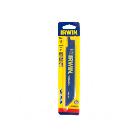 618R Sabre Saw Blade Metal Cutting 150mm 18 TPI Pack of 5