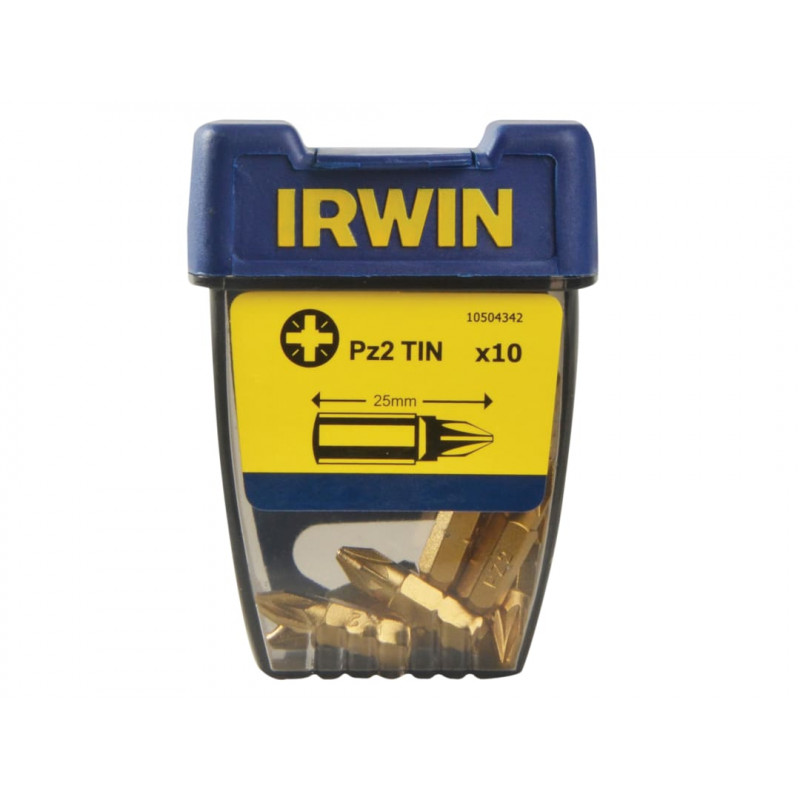 Screwdriver Bits Pozidriv PZ2 25mm Titanium (Pack 10) Screwdriver Bits Pozidriv PZ2 25mm Titanium (Pack 10)