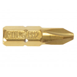 Screwdriver Bits Phillips PH2 25mm Titanium (Pack 2)