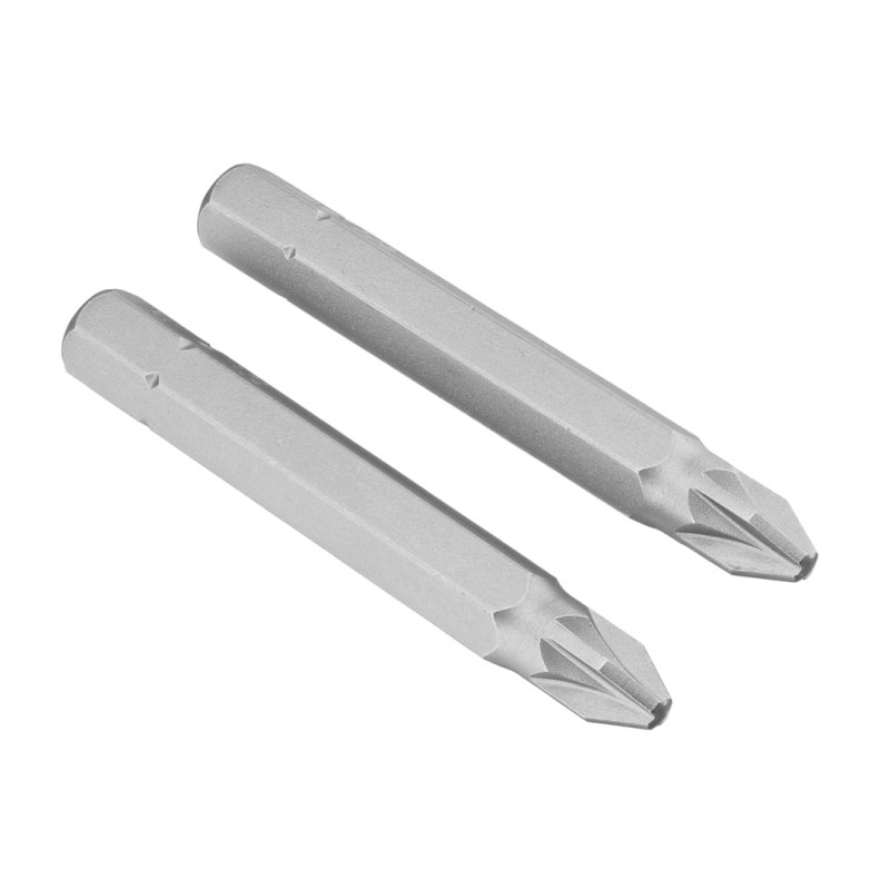 Pozidriv Insert Bits PZ2 50mm (Pack 2) Pozidriv Insert Bits PZ2 50mm (Pack 2)