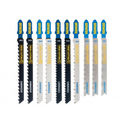 HCS/HSS T-Shank Jigsaw Blade Set, 10 Piece