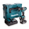 Makita DHP484 LXT 18V Combi Drill in Makpac Case (2 × 5.0Ah Batteries)
