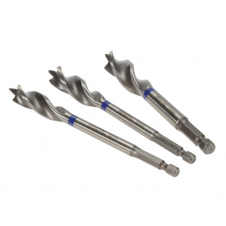 Blue Groove Wood Power Bit Set, 3 Piece