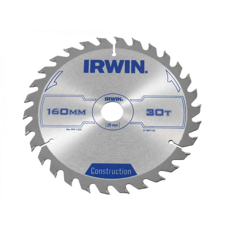 Construction Circular Saw Blade 160 x 20mm x 30T ATB Construction Circular Saw Blade 160 x 20mm x 30T ATB