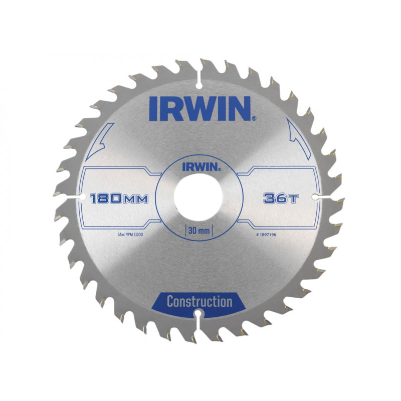 Construction Circular Saw Blade 180 x 30mm x 36T ATB Construction Circular Saw Blade 180 x 30mm x 36T ATB