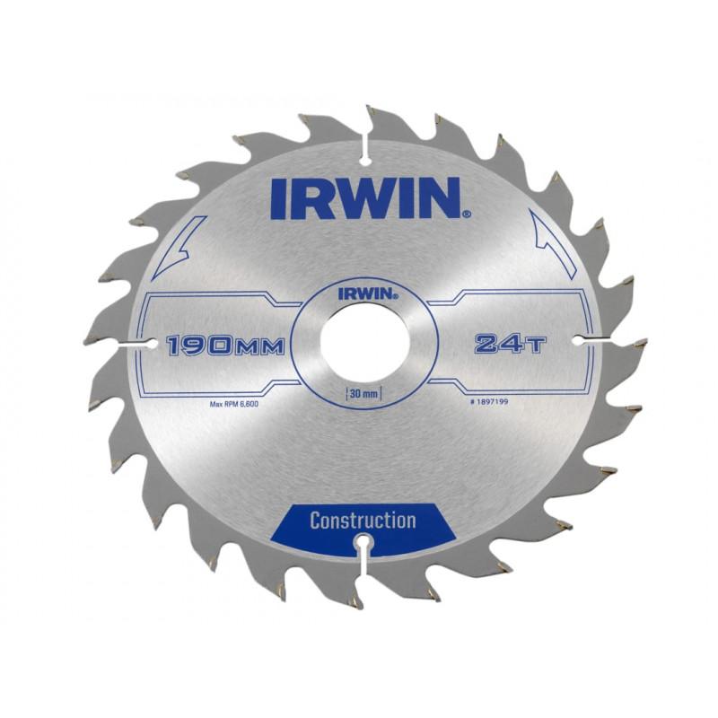Construction Circular Saw Blade 190 x 30mm x 24T ATB