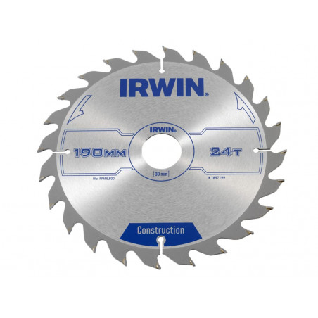 Construction Circular Saw Blade 190 x 30mm x 24T ATB