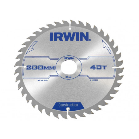 Construction Circular Saw Blade 200 x 30mm x 40T ATB