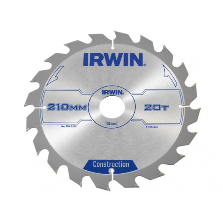 Construction Circular Saw Blade 210 x 30mm x 20T ATB