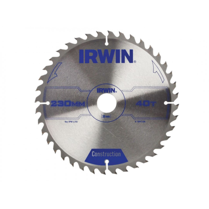Construction Circular Saw Blade 230 x 30mm x 40T ATB Construction Circular Saw Blade 230 x 30mm x 40T ATB