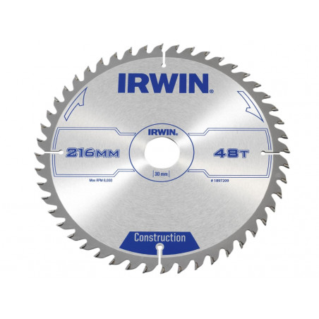 General Purpose Table & Mitre Saw Blade 216 x 30mm x 48T ATB