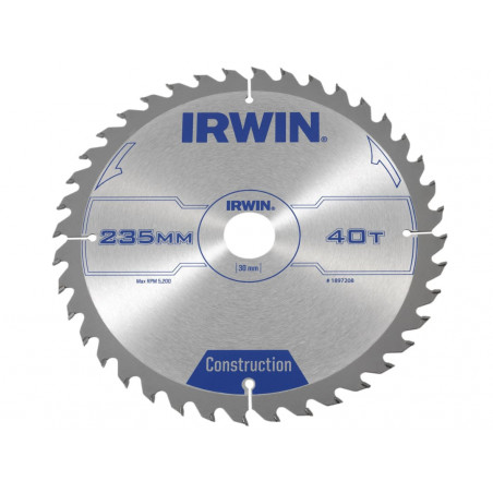 Construction Circular Saw Blade 235 x 30mm x 40T ATB