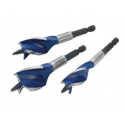 Blue Groove 6X Stubby Wood Bit Set, 3 Piece